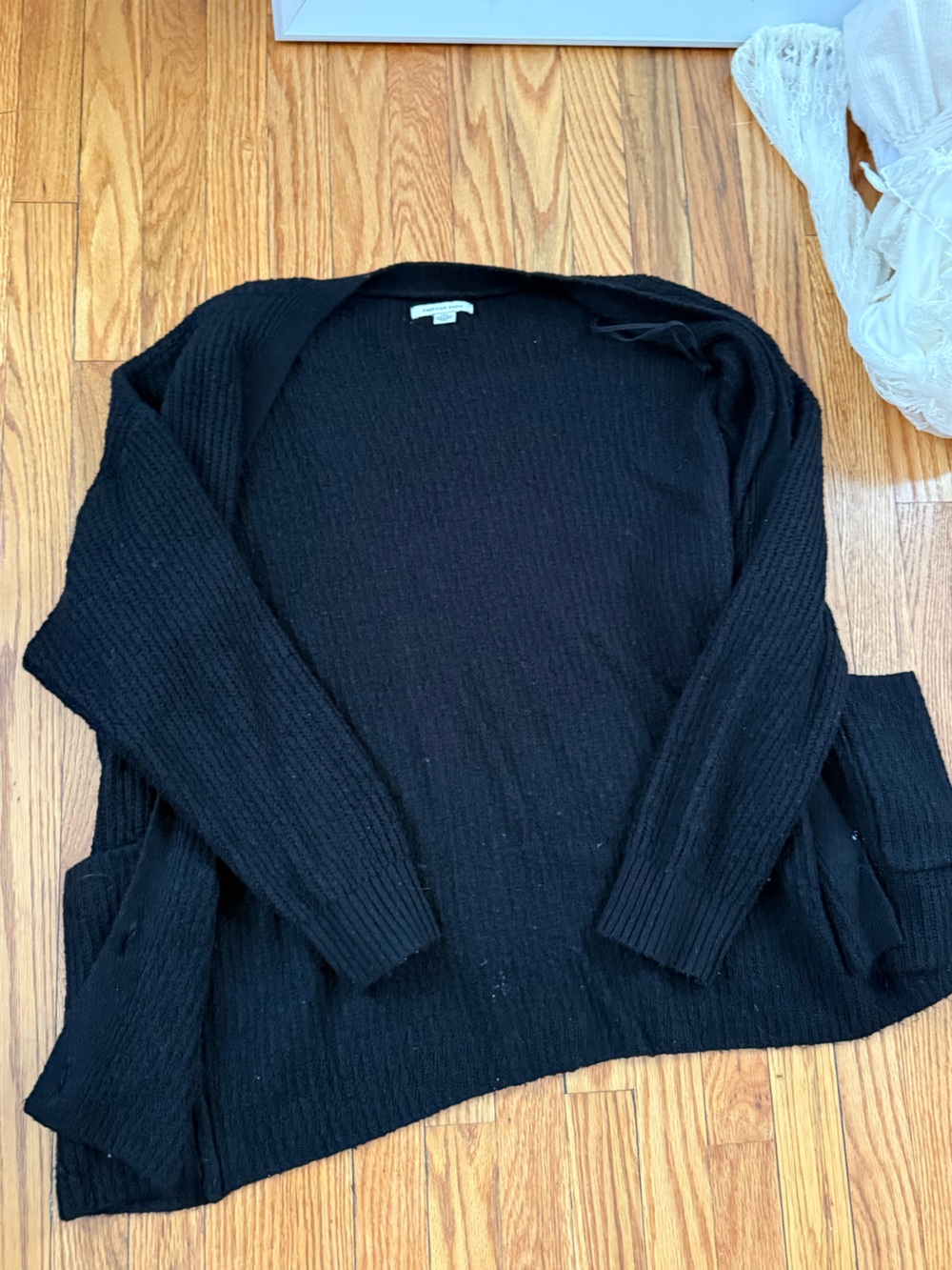 Black Ribbed cardigan